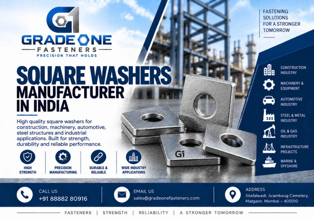 Square Washers Manufacturer and Supplier in India